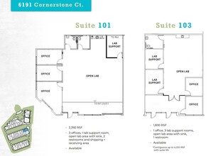 6185 Cornerstone Ct E, San Diego, CA à louer Plan d’étage– Image 1 sur 1