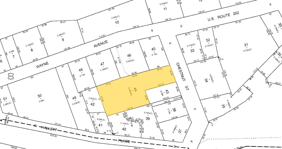 3 Chestnut St, Suffern, NY à louer - Plan cadastral – Image 2 sur 3