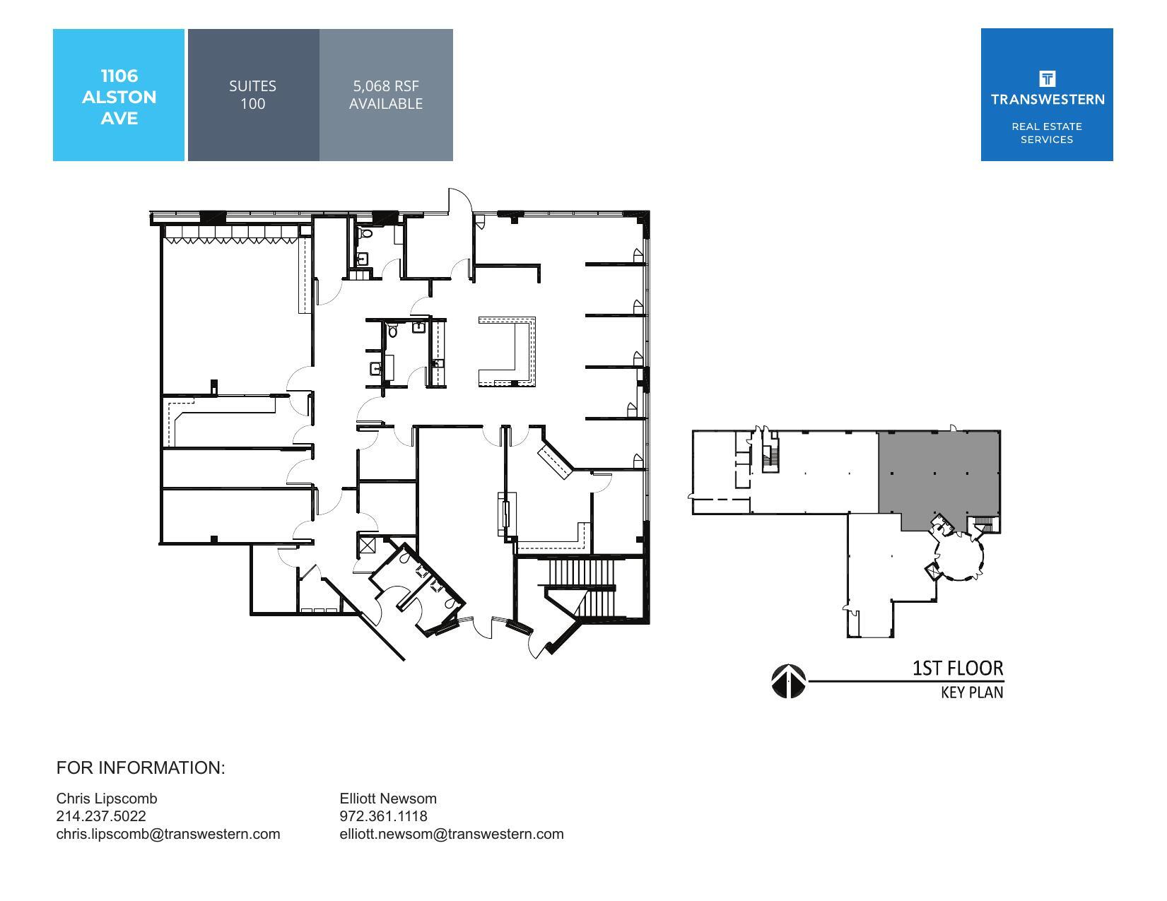 1106 Alston Ave, Fort Worth, TX à louer Plan d’étage– Image 1 sur 1