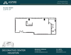 5120 Woodway Dr, Houston, TX à louer Plan d’étage– Image 1 sur 5