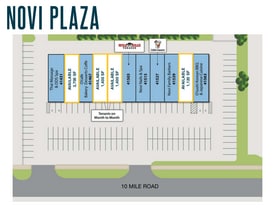 41431-41583 W 10 Mile Rd, Novi, MI à louer Plan d’étage– Image 1 sur 1