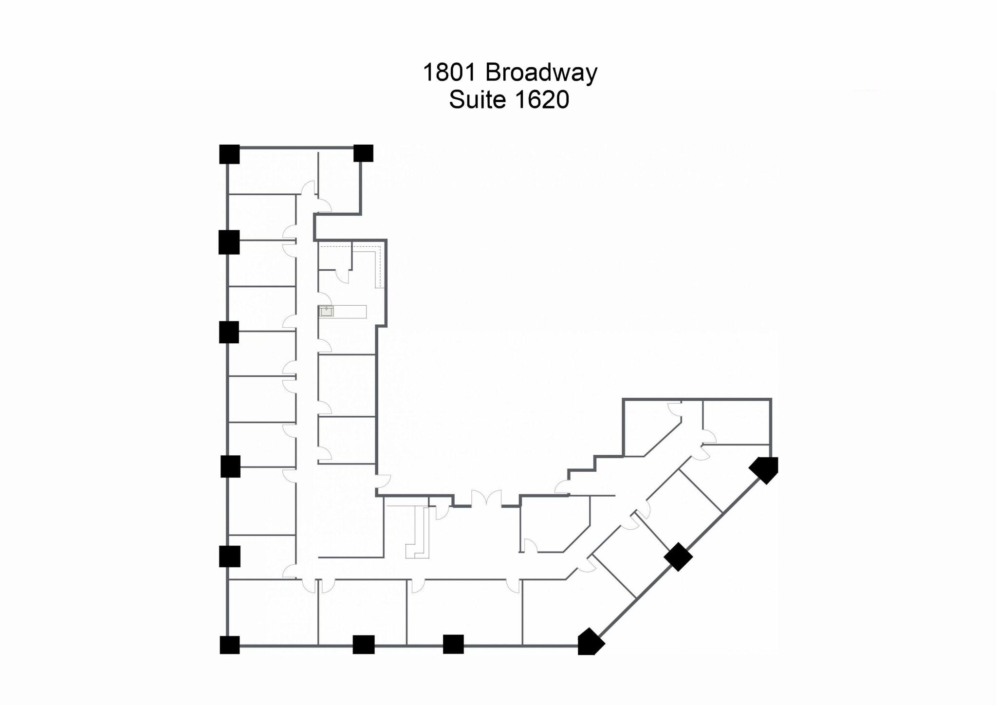 1801 Broadway, Denver, CO à louer Plan d’étage– Image 1 sur 1