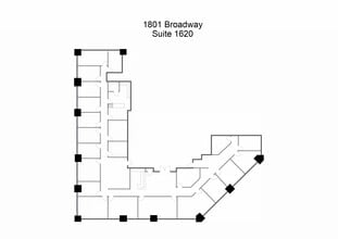 1801 Broadway, Denver, CO à louer Plan d’étage– Image 1 sur 1