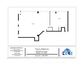 4004 Belt Line Rd, Addison, TX à louer Plan d’étage– Image 1 sur 2