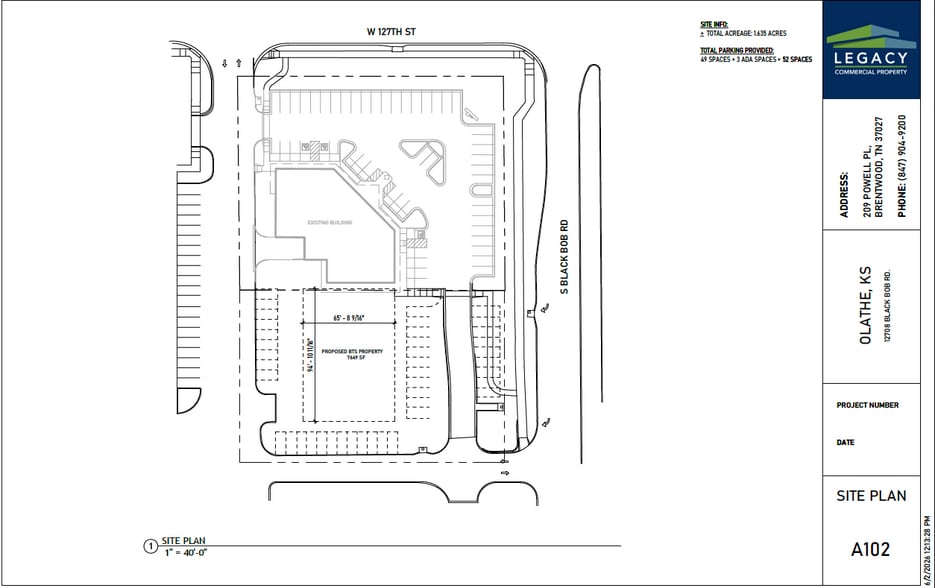 12708 Black Bob rd, Olathe, KS à louer - Plan de site – Image 3 sur 5