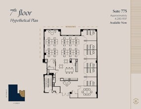 607 14th St NW, Washington, DC à louer Plan d’étage– Image 1 sur 1