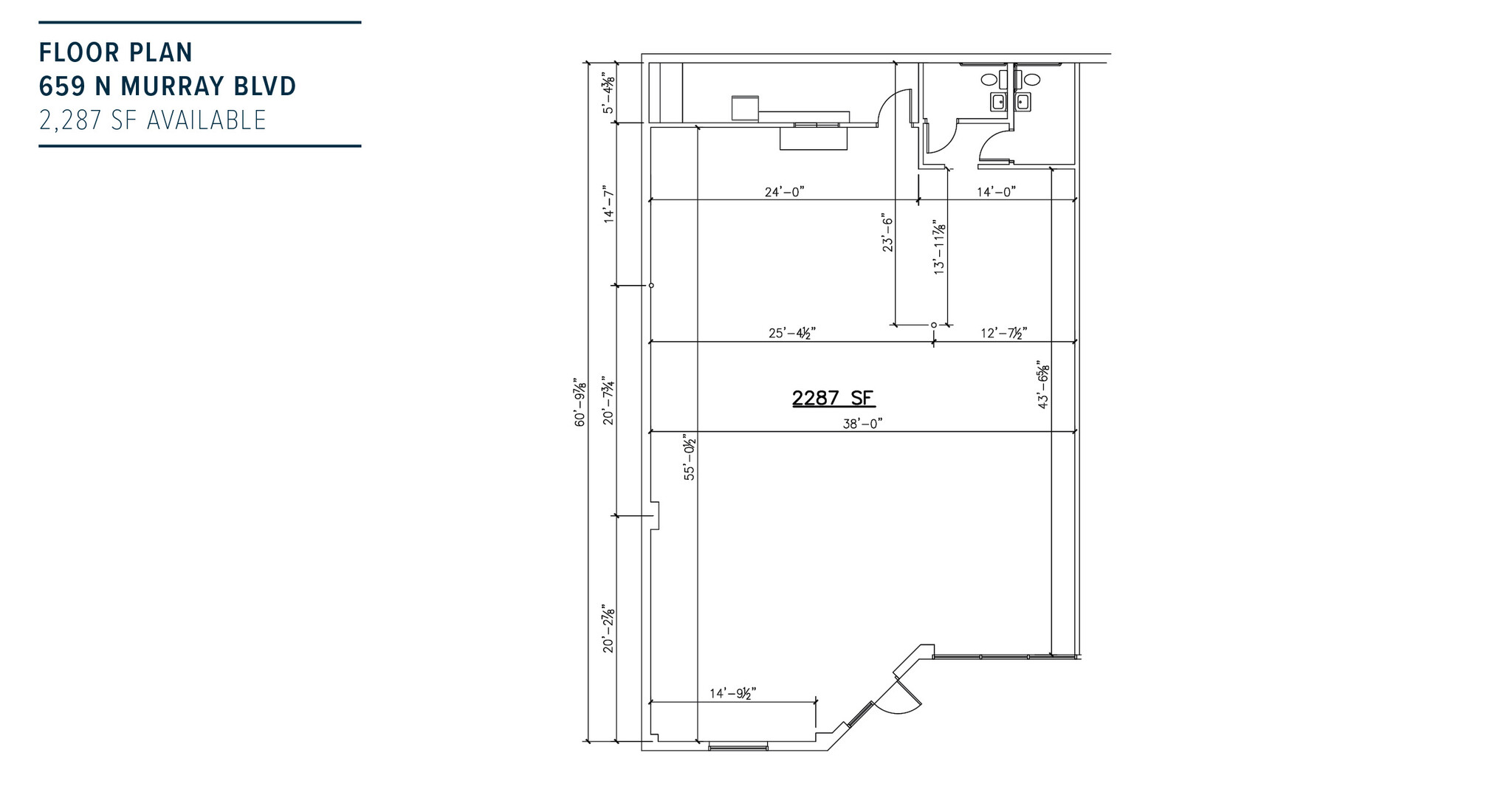 535-685 N Murray Blvd, Colorado Springs, CO à louer Plan d’étage– Image 1 sur 2