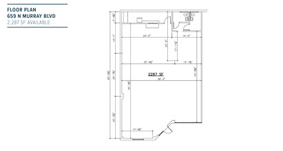 535-685 N Murray Blvd, Colorado Springs, CO à louer Plan d’étage– Image 1 sur 2
