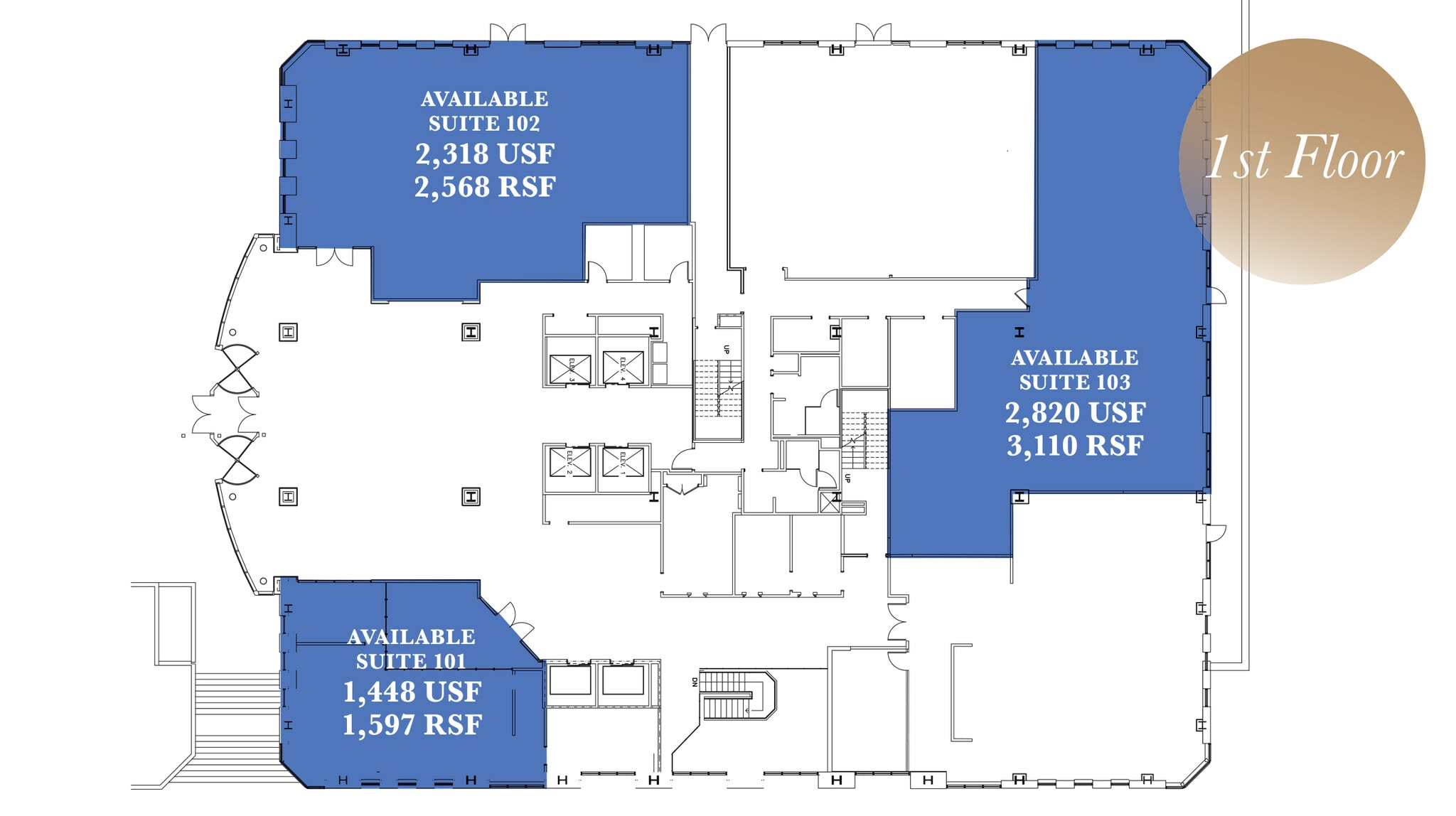 600 N King St, Wilmington, DE à louer Plan d’étage– Image 1 sur 1