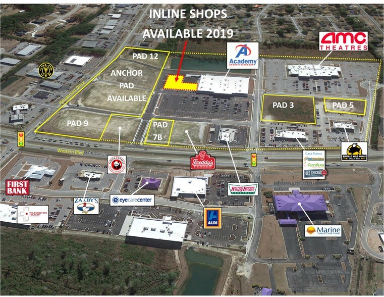 4141 Western Blvd, Jacksonville, NC à louer - Aérien – Image 1 sur 5