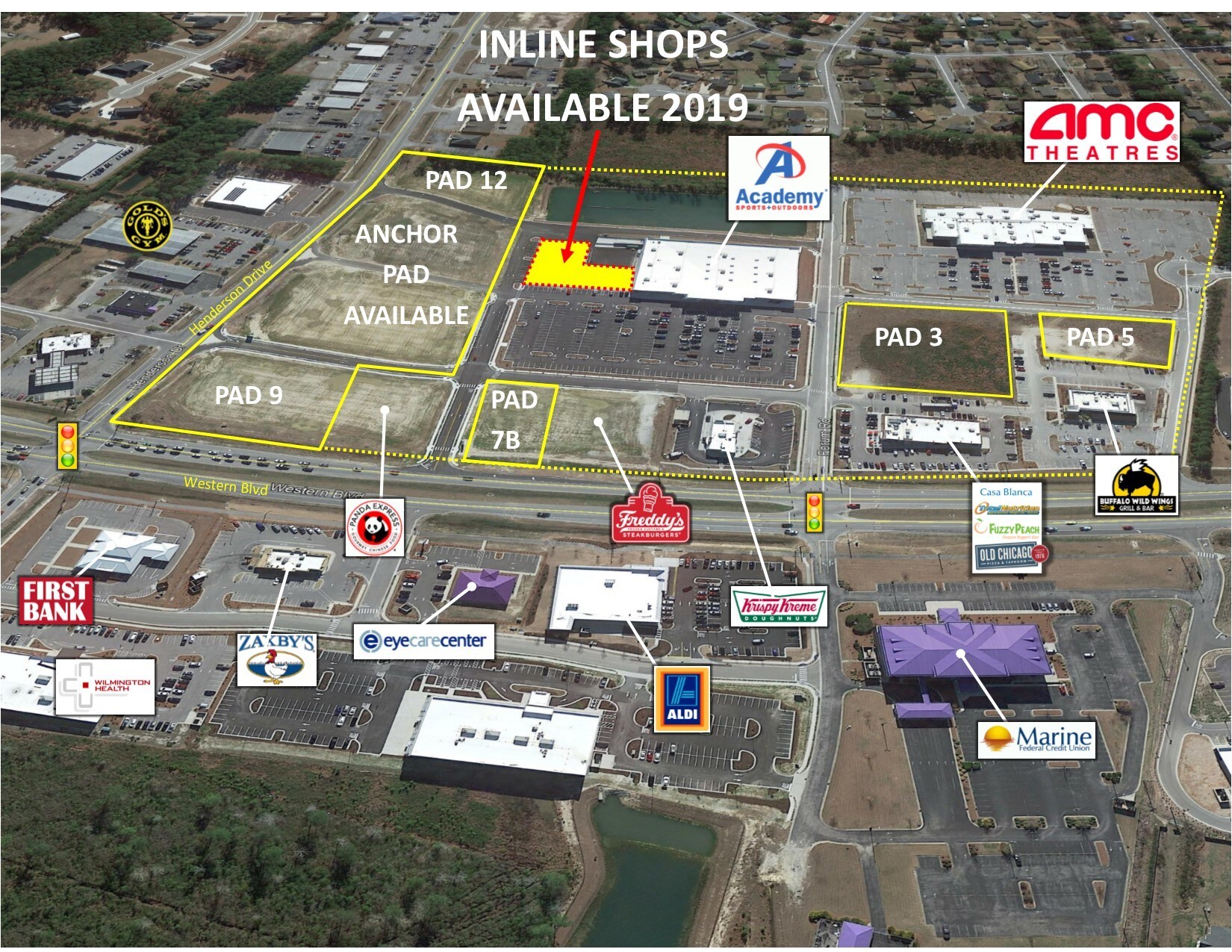 4141 Western Blvd, Jacksonville, NC à louer Aérien– Image 1 sur 6