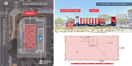 866 W Avenue I, Lancaster, CA à louer Plan d’étage– Image 2 sur 2