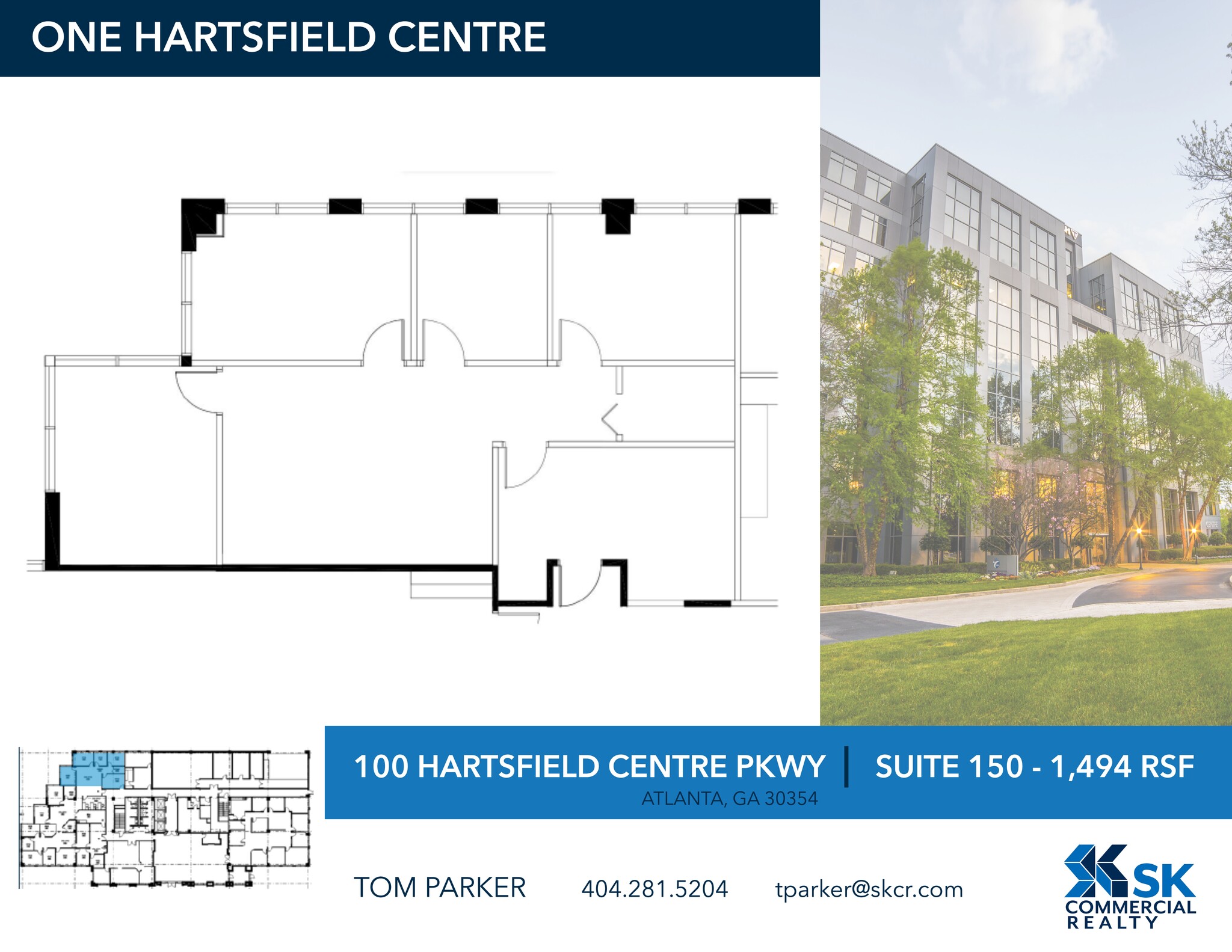 100 Hartsfield Centre Pky, Atlanta, GA à louer Plan de site– Image 1 sur 1