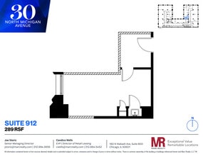 30 N Michigan Ave, Chicago, IL à louer Plan d’étage– Image 1 sur 1