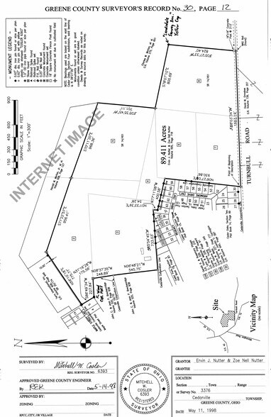 3448 Turnbull rd, Cedarville, OH à vendre - Plan cadastral – Image 2 sur 3