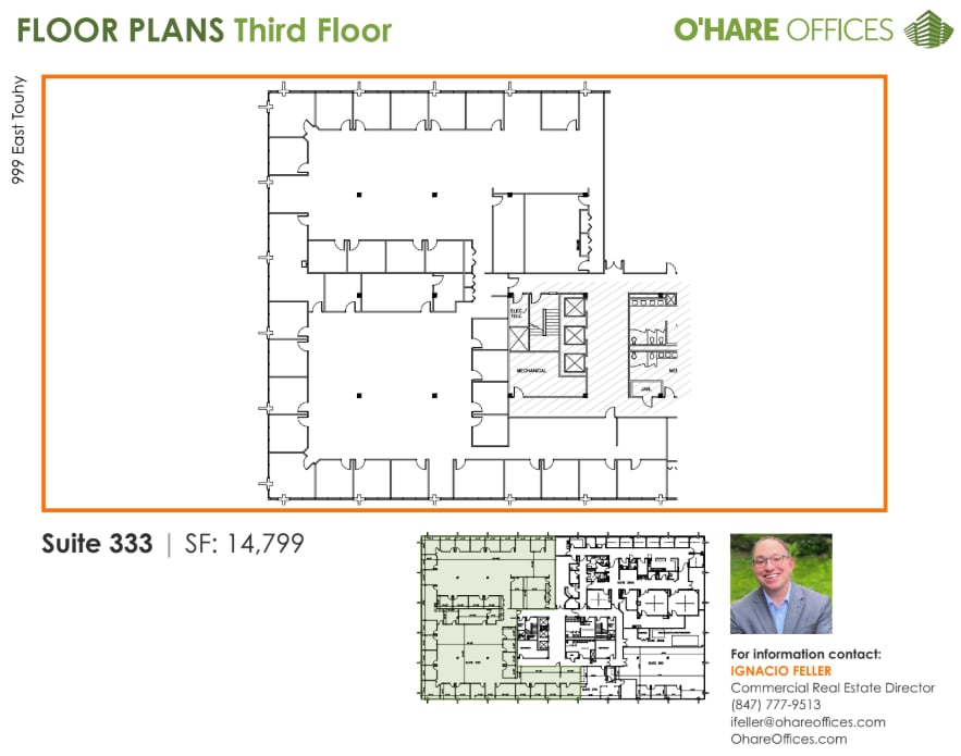 999 E Touhy Ave, Des Plaines, IL à louer Plan d’étage– Image 1 sur 1