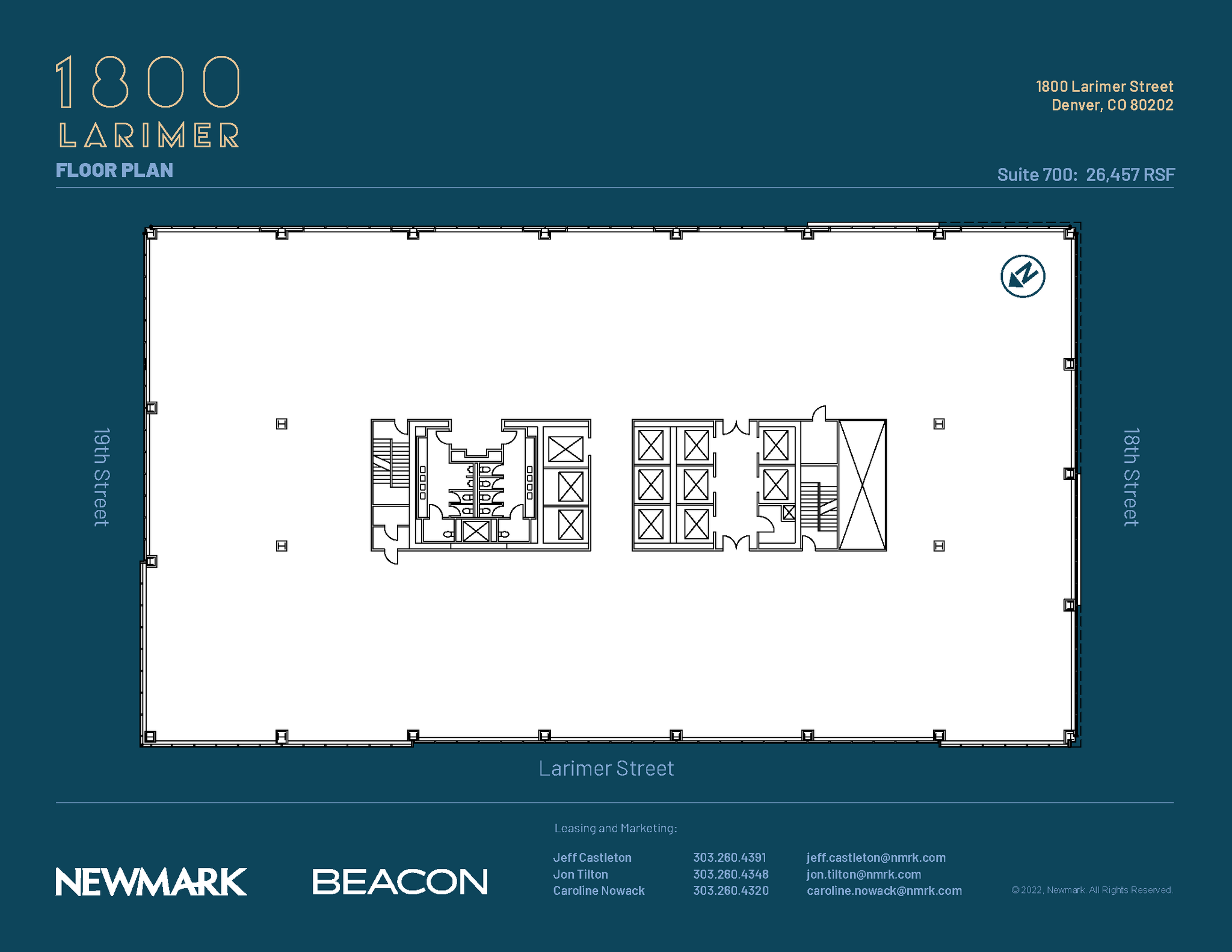 1800 Larimer St, Denver, CO à louer Plan d’étage– Image 1 sur 1
