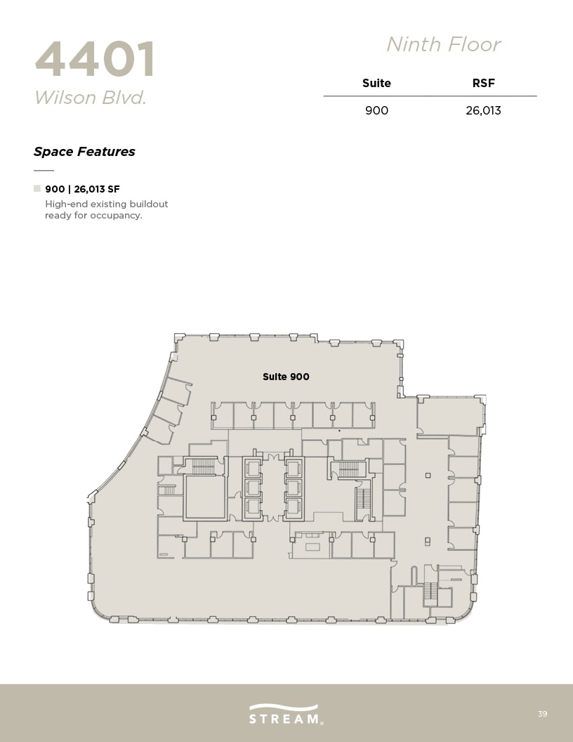 4401 Wilson Blvd, Arlington, VA à louer Plan d’étage– Image 1 sur 1