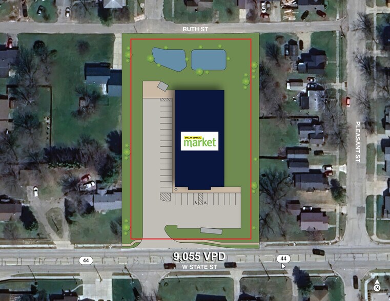 224 W State St, Belding, MI à vendre - Plan de site – Image 2 sur 4