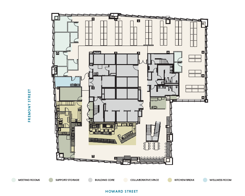 181 Fremont St, San Francisco, CA à louer Plan d’étage– Image 1 sur 1