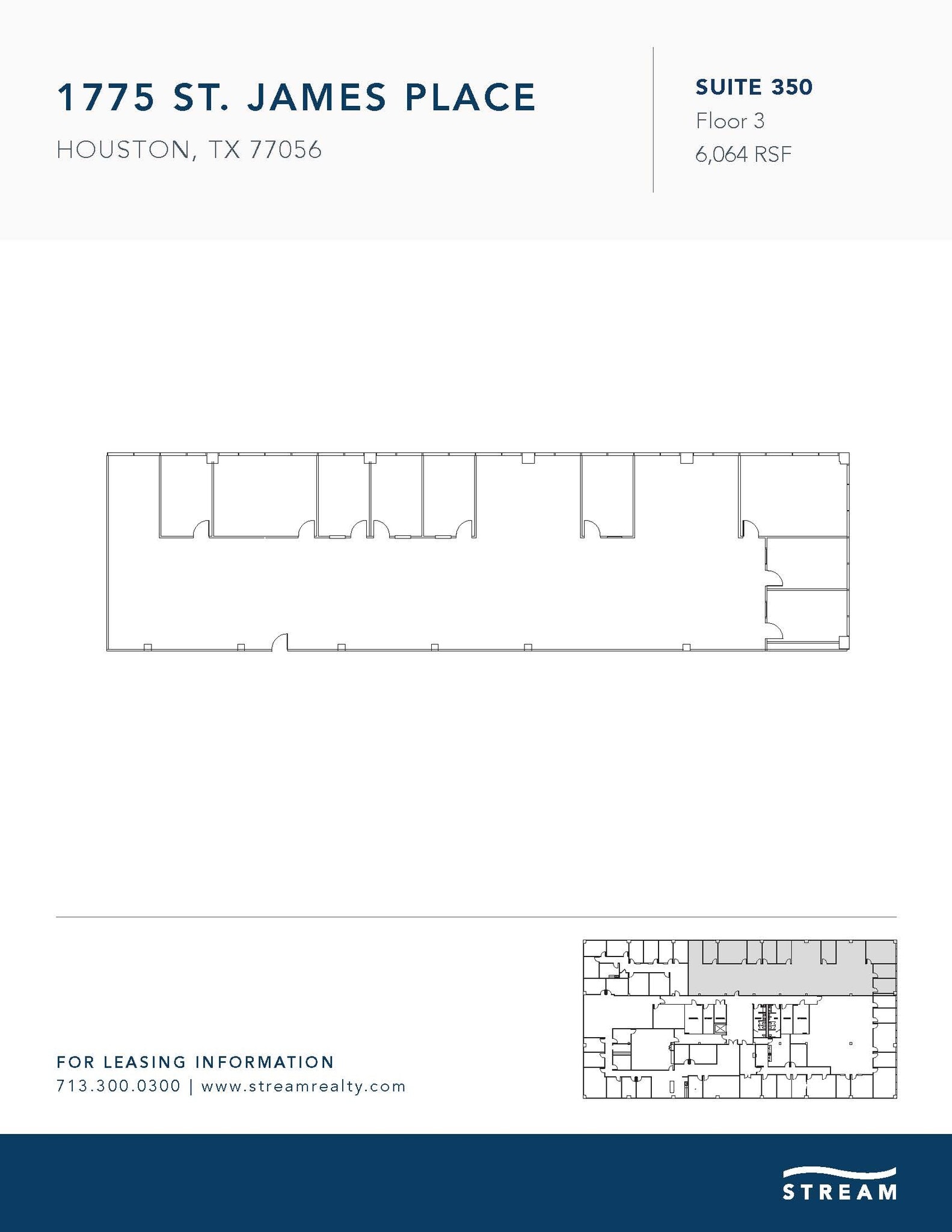 1775 St James Pl, Houston, TX à louer Plan d’étage– Image 1 sur 1