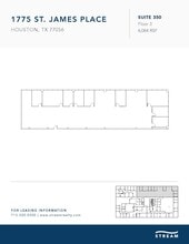 1775 St James Pl, Houston, TX à louer Plan d’étage– Image 1 sur 1