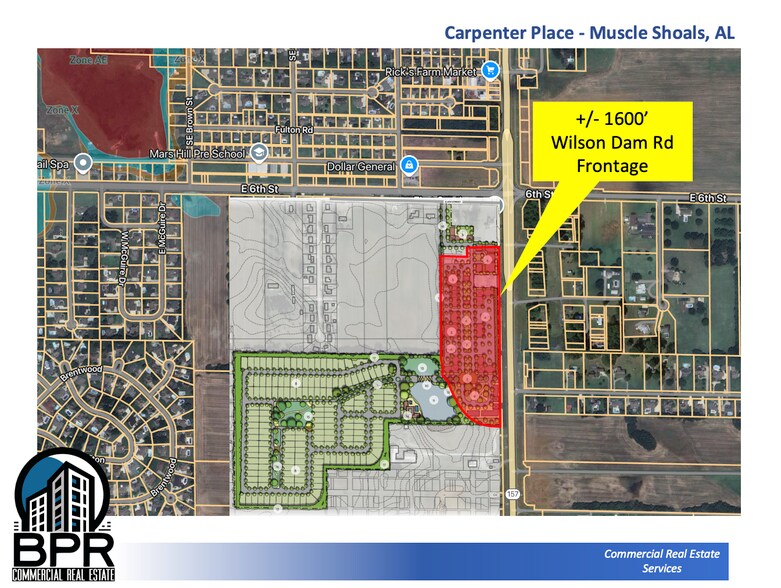 3901 S Wilson Dam Rd, Muscle Shoals, AL à vendre - Plan de site – Image 1 sur 1