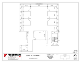 36800 Woodward Ave, Bloomfield Hills, MI à louer Plan d’étage– Image 1 sur 1