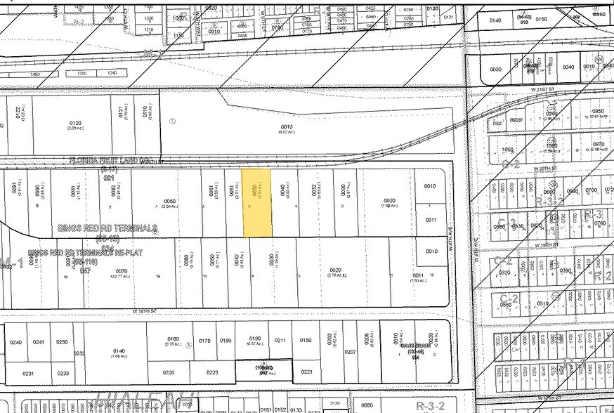 540-550 W 20th St, Hialeah, FL à louer - Plan cadastral – Image 3 sur 3