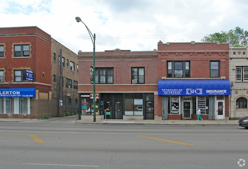 3415-3417 W Fullerton Ave, Chicago, IL à louer - Photo de l’immeuble – Image 1 sur 11