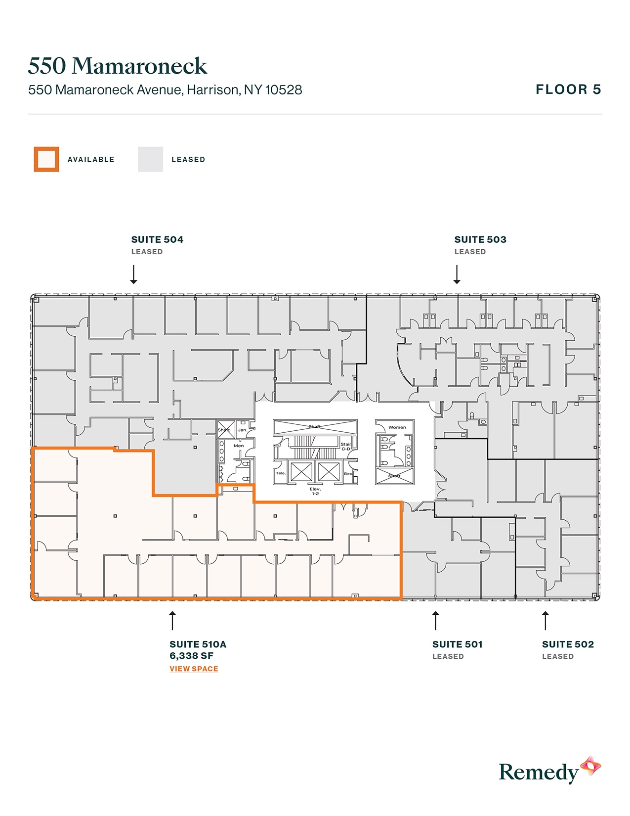 550 Mamaroneck Ave, Harrison, NY à louer Plan d’étage– Image 1 sur 1