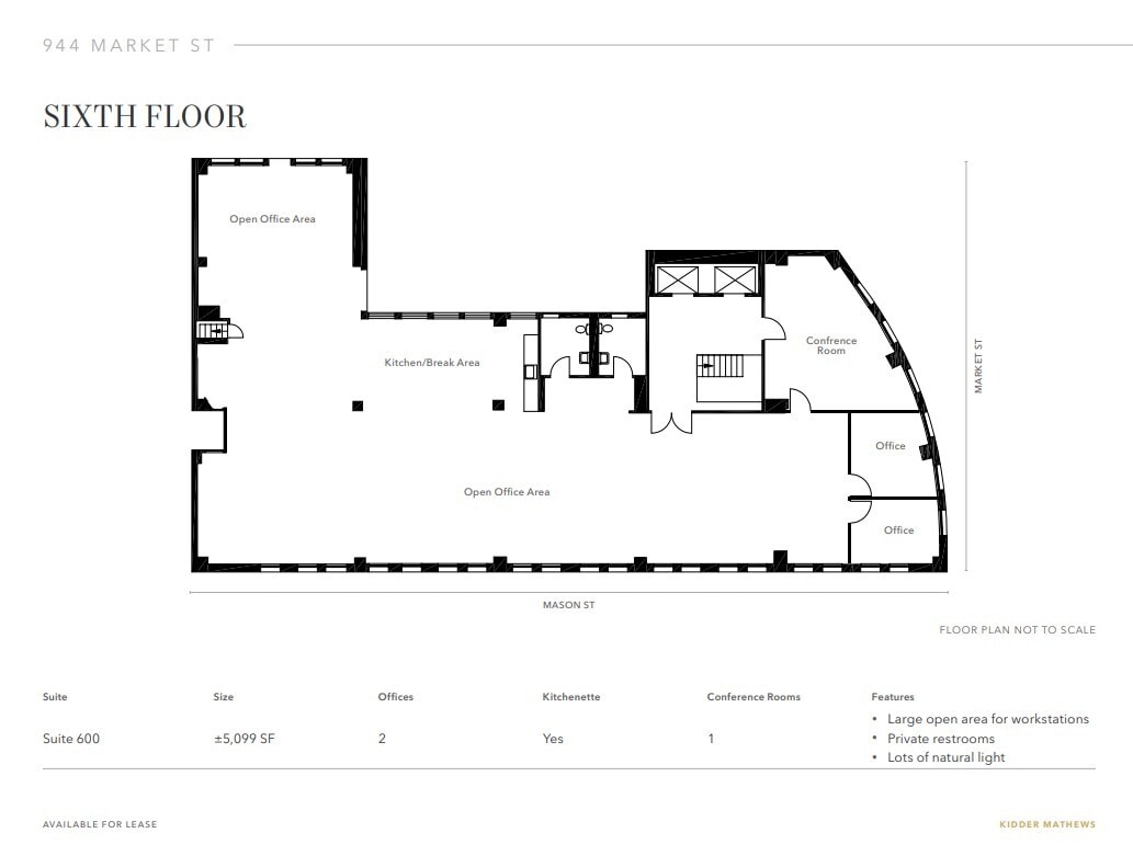 944 Market St, San Francisco, CA à louer Plan d’étage– Image 1 sur 1