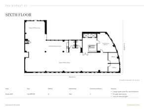 944 Market St, San Francisco, CA à louer Plan d’étage– Image 1 sur 1