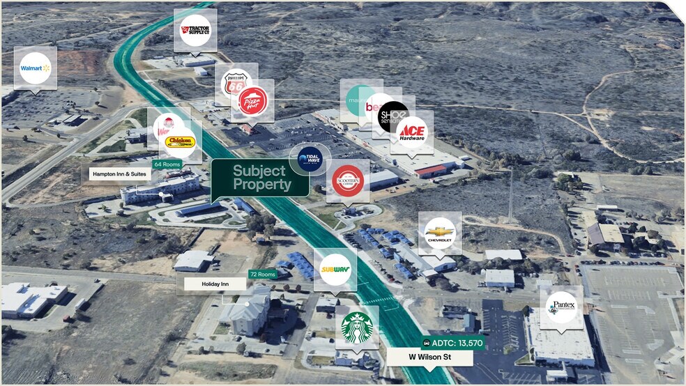 1411 W Wilson St, Borger, TX à vendre - Aérien – Image 3 sur 3