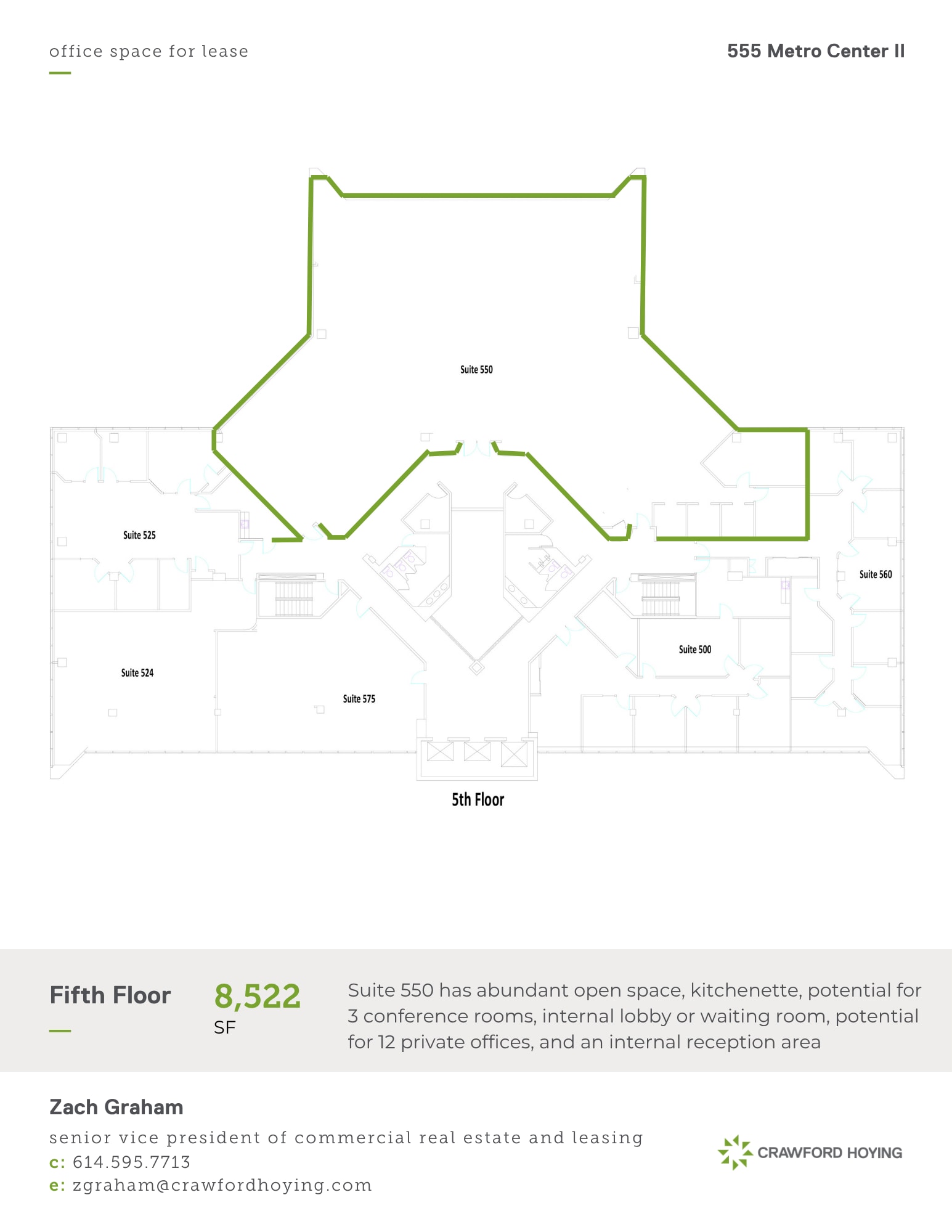 555 Metro Pl N, Dublin, OH à louer Plan d’étage– Image 1 sur 3