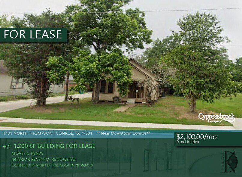 1101 N Thompson St, Conroe, TX à louer - Photo de l’immeuble – Image 1 sur 5