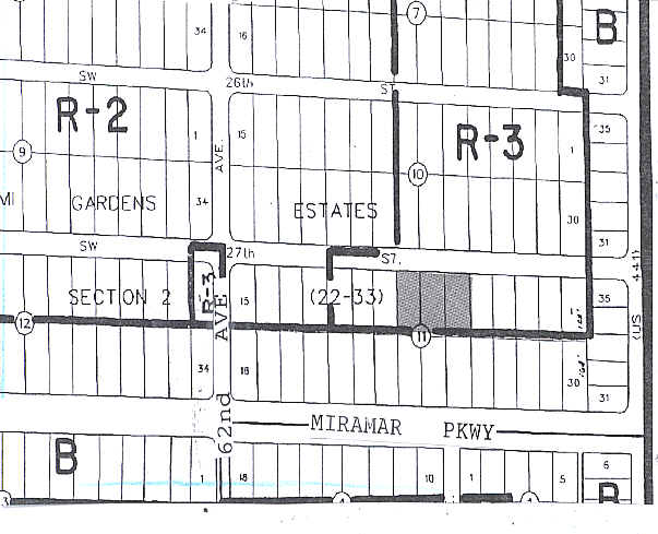 6050 SW 27th St, Miramar, FL à vendre - Plan cadastral – Image 3 sur 7