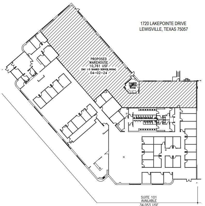 1720 Lakepointe Dr, Lewisville, TX à louer Plan d’étage– Image 1 sur 1