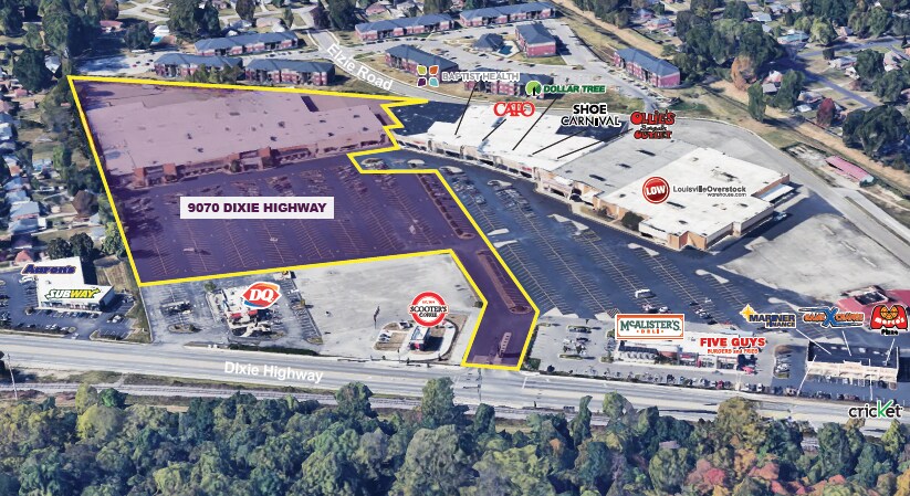 9070 Dixie Hwy, Louisville, KY à vendre - Aérien – Image 3 sur 3