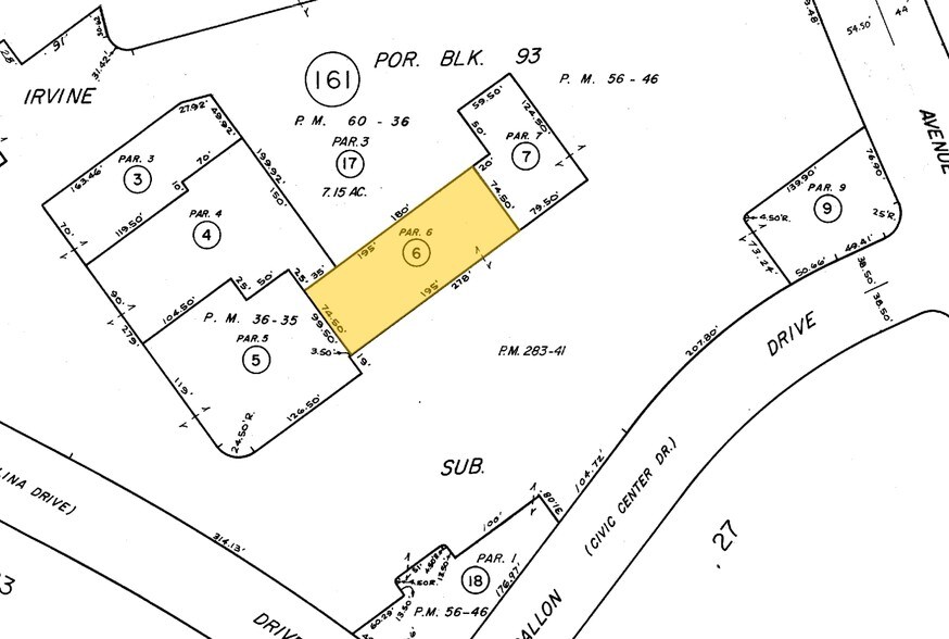 250 Newport Center Dr, Newport Beach, CA à louer - Plan cadastral – Image 2 sur 13