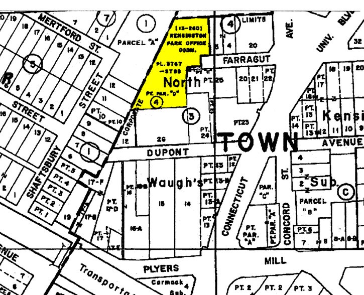 3821-3859 Farragut Ave, Kensington, MD à vendre - Plan cadastral – Image 2 sur 22