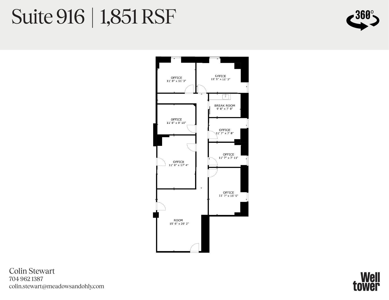 1900 Randolph Rd, Charlotte, NC à louer Plan d’étage– Image 1 sur 1