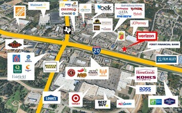 740 Adams Dr, Weatherford, TX - Vue aérienne  vue de carte