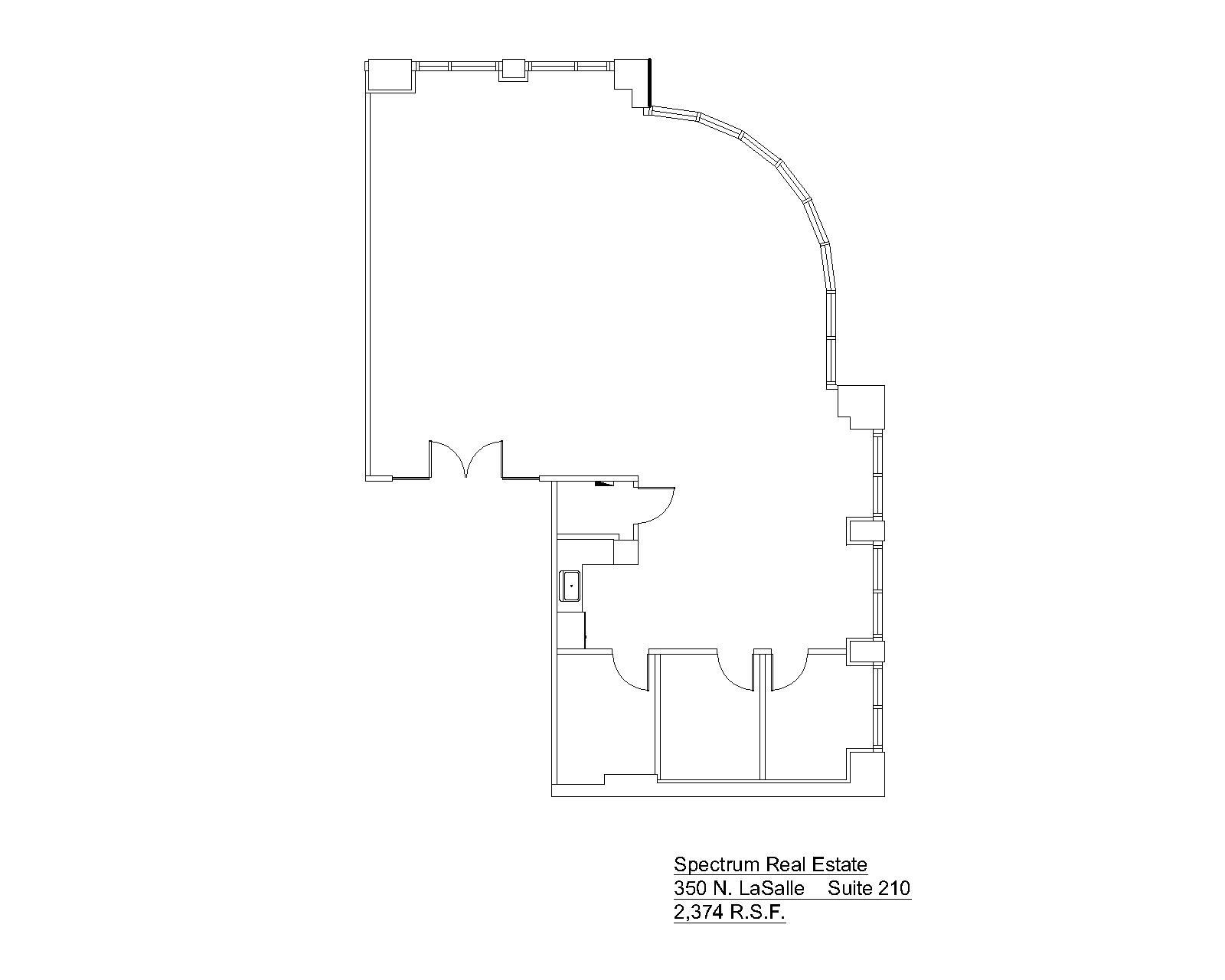 350 N LaSalle St, Chicago, IL à louer Plan d’étage– Image 1 sur 1