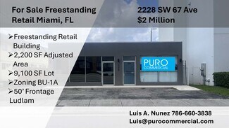Plus de détails pour 2228 SW 67th Ave, Miami, FL - Local commercial à vendre