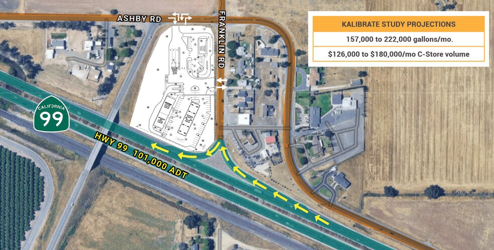 2355 Franklin Rd, Merced, CA à louer - Aérien – Image 3 sur 4