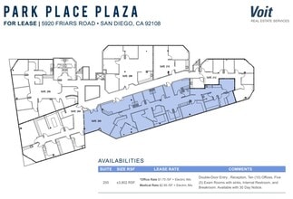 5920 Friars Rd, San Diego, CA à louer Plan d’étage– Image 1 sur 1