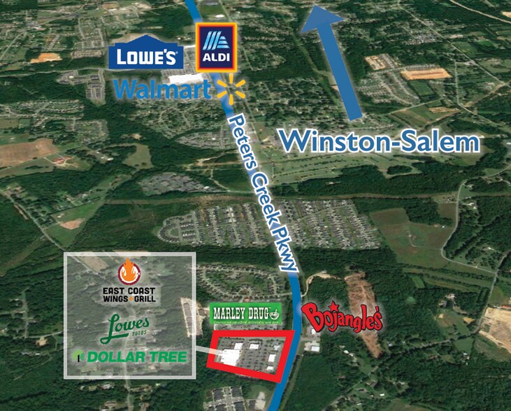 5038 Peters Creek Pky, Winston-Salem, NC à louer - Photo de l’immeuble – Image 2 sur 3