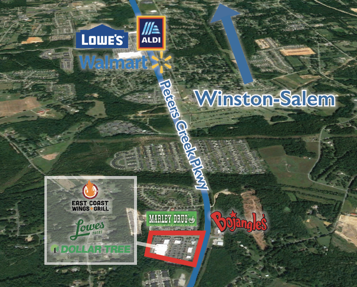 5038 Peters Creek Pky, Winston-Salem, NC à louer - Photo de l’immeuble – Image 3 sur 4