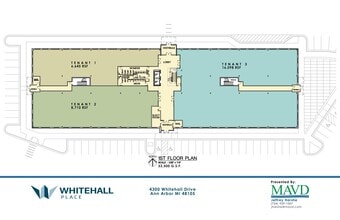 4300 Whitehall Dr, Ann Arbor, MI à louer Plan d’étage– Image 1 sur 1